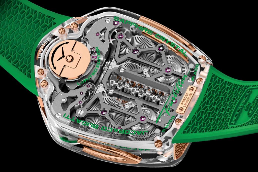 Kỳ Lân Luxury Dong ho Jacob Co Bugatti Sapphire Crystal 3 Đồng hồ Jacob & Co. X Bugatti Tourbillon Sapphire Crystal