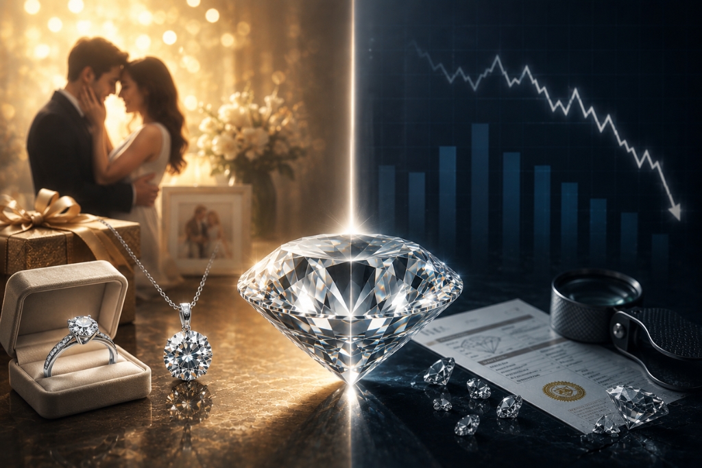 Kim cương đang rớt giá: Cơ hội mua vào hay rủi ro cần tránh?