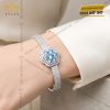 Vòng tay vàng trắng đính Au750 đính đá Topaz