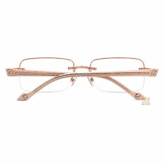 Mắt kính vàng hồng Au750 đính kim cương