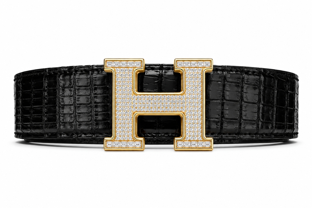 Kỳ Lân Luxury Mat that lung chu H vang Au750 dinh kim cuong 6 Mặt thắt lưng chữ H vàng Au750 đính kim cương