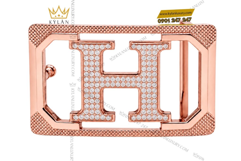 Mặt thắt lưng chữ H vàng hồng đính kim cương 8 Kỳ Lân Luxury Mat that lung chu H vang hong dinh kim cuong 1 Mặt thắt lưng chữ H vàng hồng đính kim cương