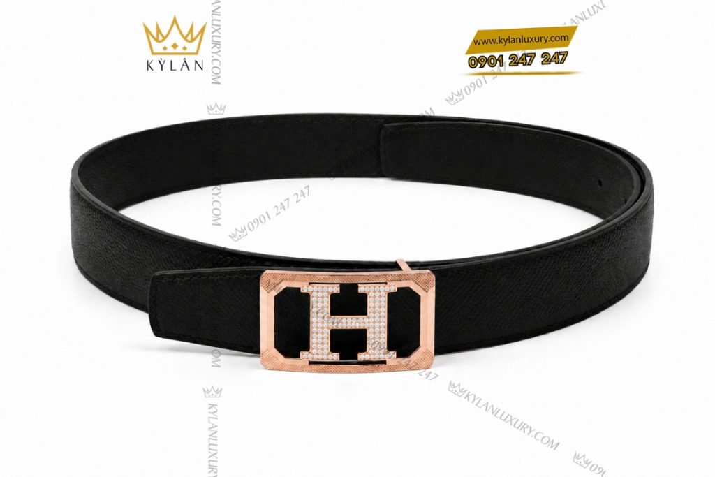 Mặt thắt lưng chữ H vàng hồng đính kim cương 12 Kỳ Lân Luxury Mat that lung chu H vang hong dinh kim cuong 5 Mặt thắt lưng chữ H vàng hồng đính kim cương