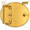 Mặt thắt lưng chữ T Oval vàng Au750 đính kim cương