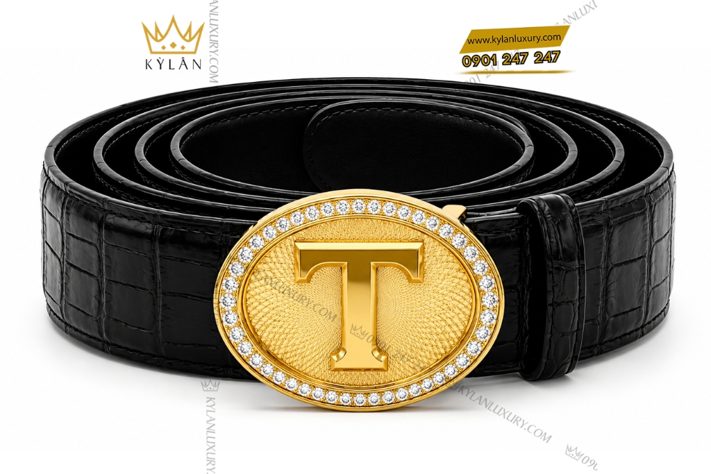 Kỳ Lân Luxury Mat that lung chu T Oval vang Au750 dinh kim cuong 7 Mặt thắt lưng chữ T Oval vàng Au750 đính kim cương