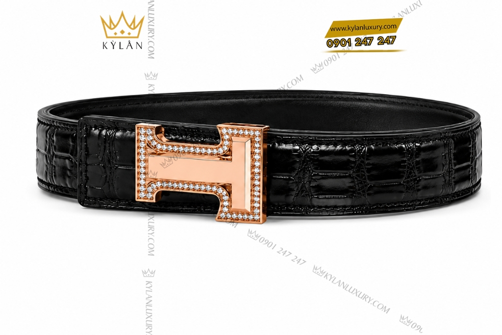 Mặt thắt lưng chữ T vàng hồng Au750 đính kim cương 12 Kỳ Lân Luxury Mat that lung chu T vang hong Au750 dinh kim cuong 17 Mặt thắt lưng chữ T vàng hồng Au750 đính kim cương