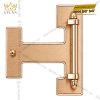 Mặt thắt lưng chữ T vàng hồng Au750 đính kim cương