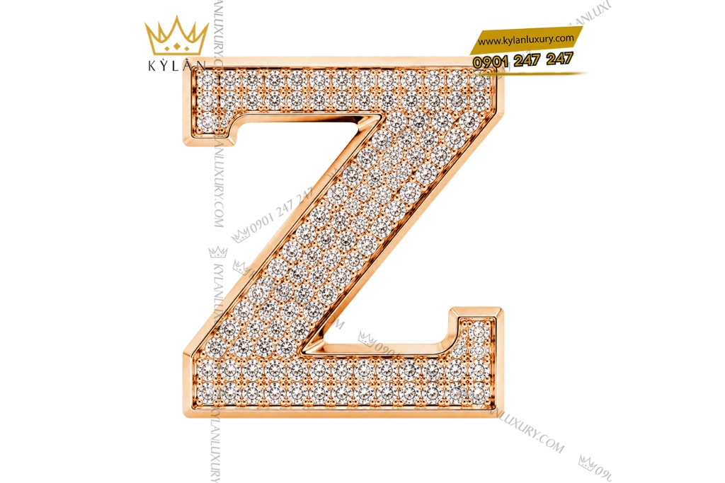 Kỳ Lân Luxury Mat that lung chu Z vang hong dinh full kim cuong 2 Mặt thắt lưng chữ Z vàng hồng đính full kim cương