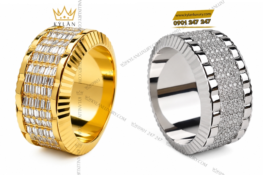 Nhẫn Rolex xoay