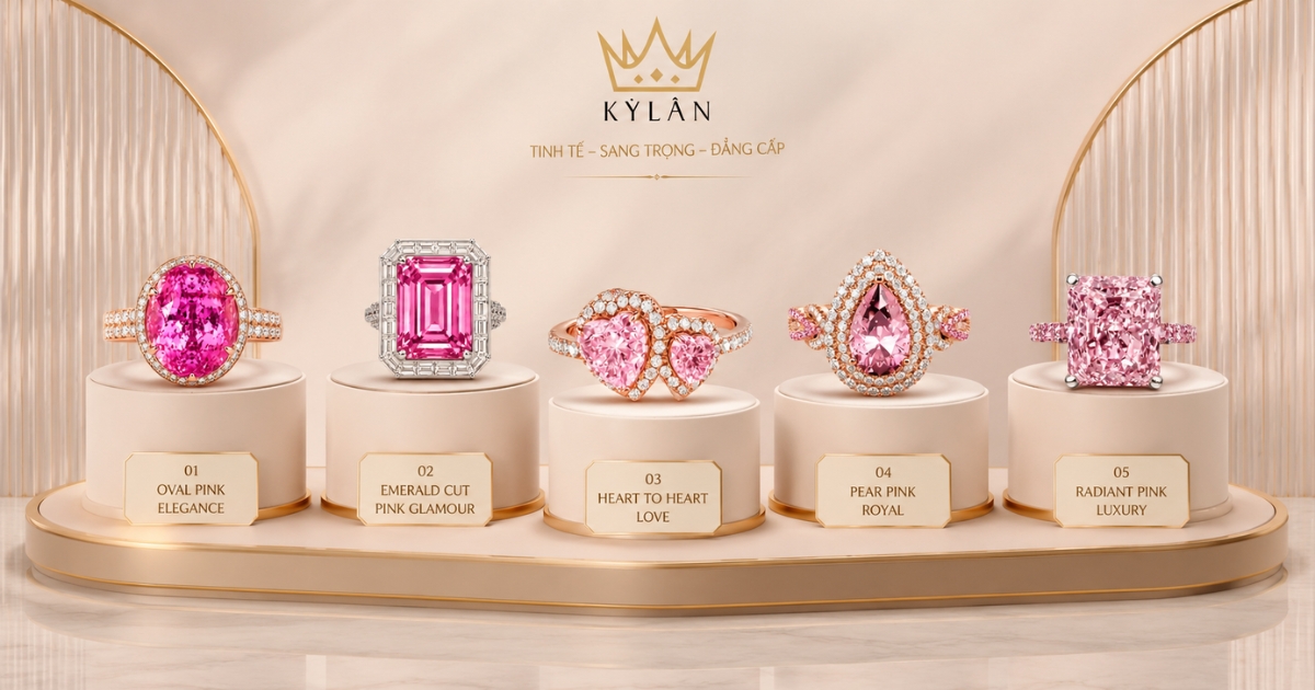 Top 5 nhẫn nữ sapphire hồng đẹp sang trọng tại Kỳ Lân 1 Kỳ Lân Luxury Top 5 nhan nu sapphire hong dep sang trong tai Ky Lan 6 Top 5 nhẫn nữ sapphire hồng đẹp sang trọng tại Kỳ Lân