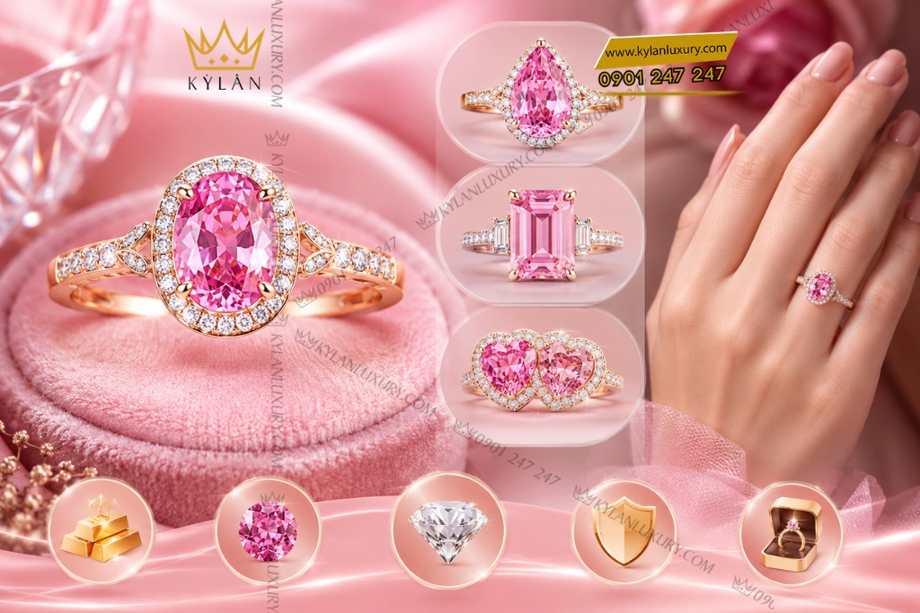 Top 5 nhẫn nữ sapphire hồng đẹp sang trọng tại Kỳ Lân 7 Kỳ Lân Luxury Top 5 nhan nu sapphire hong dep sang trong tai Ky Lan Top 5 nhẫn nữ sapphire hồng đẹp sang trọng tại Kỳ Lân