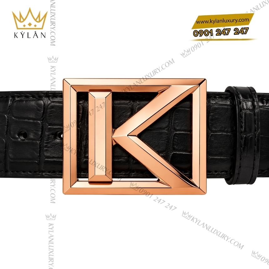 Mặt thắt lưng chữ K vàng hồng nguyên khối 2 Kỳ Lân Luxury mat that lung chu k vang hong 6 Mặt thắt lưng chữ K vàng hồng