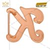 Mặt thắt lưng chữ K vàng hồng đính full kim