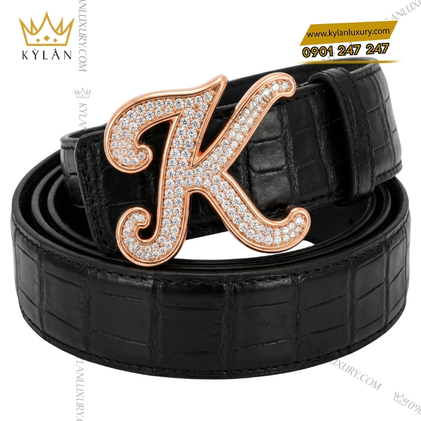 Mặt thắt lưng chữ K vàng hồng đính full kim 7 Kỳ Lân Luxury mat that lung chu k vang hong dinh full kim 5 Mặt thắt lưng chữ K vàng hồng đính full kim