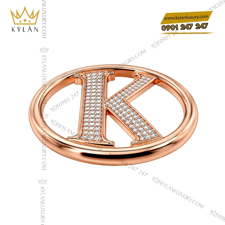 Kỳ Lân Luxury mat that lung chu k vang hong dinh kim cuong 5 Mặt thắt lưng chữ K vàng hồng đính kim cương