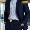 Mặt thắt lưng chữ K vàng hồng viền kim cương