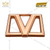 Mặt thắt lưng chữ V vàng hồng