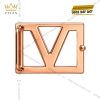Mặt thắt lưng chữ V vàng hồng