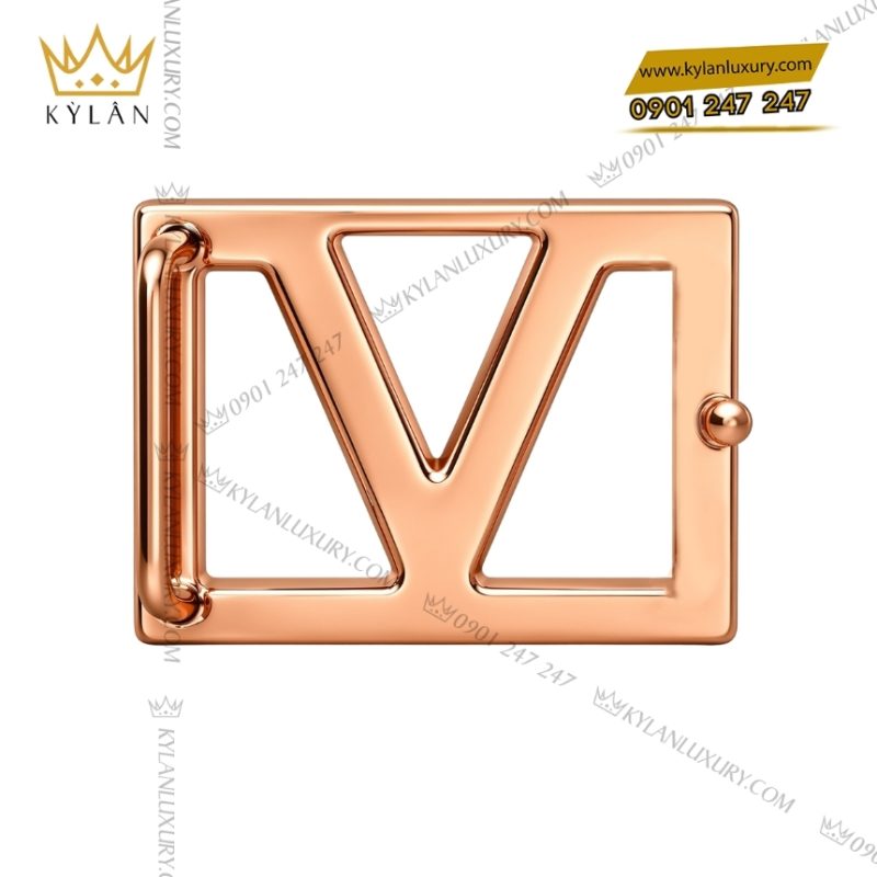 Mặt thắt lưng chữ V vàng hồng
