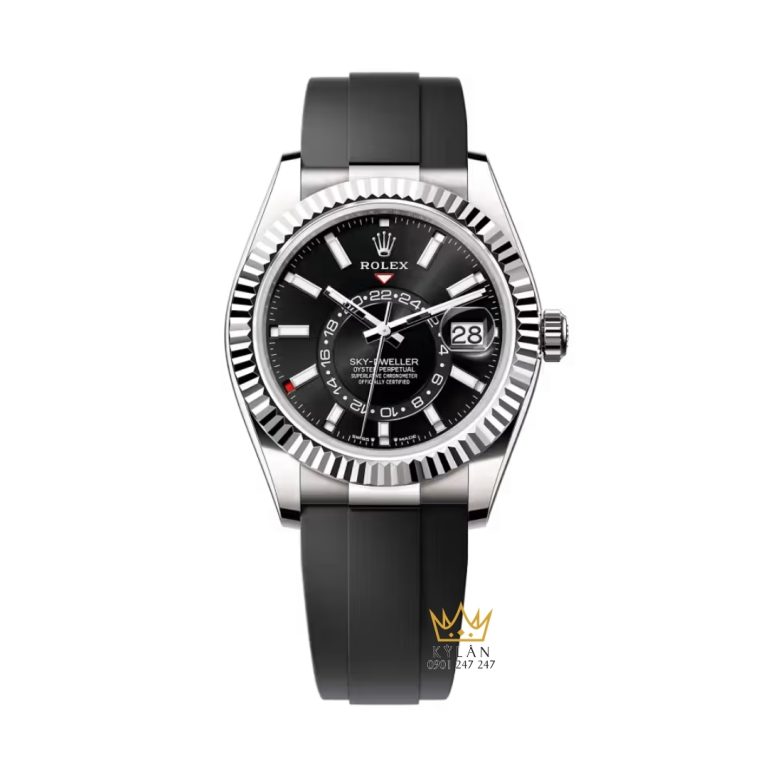 Đồng hồ Rolex Sky Dweller mặt đen dây cao su 336239-0002