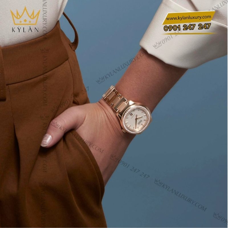 Đồng hồ Piaget Polo Date 36mm vàng hồng đính kim cương