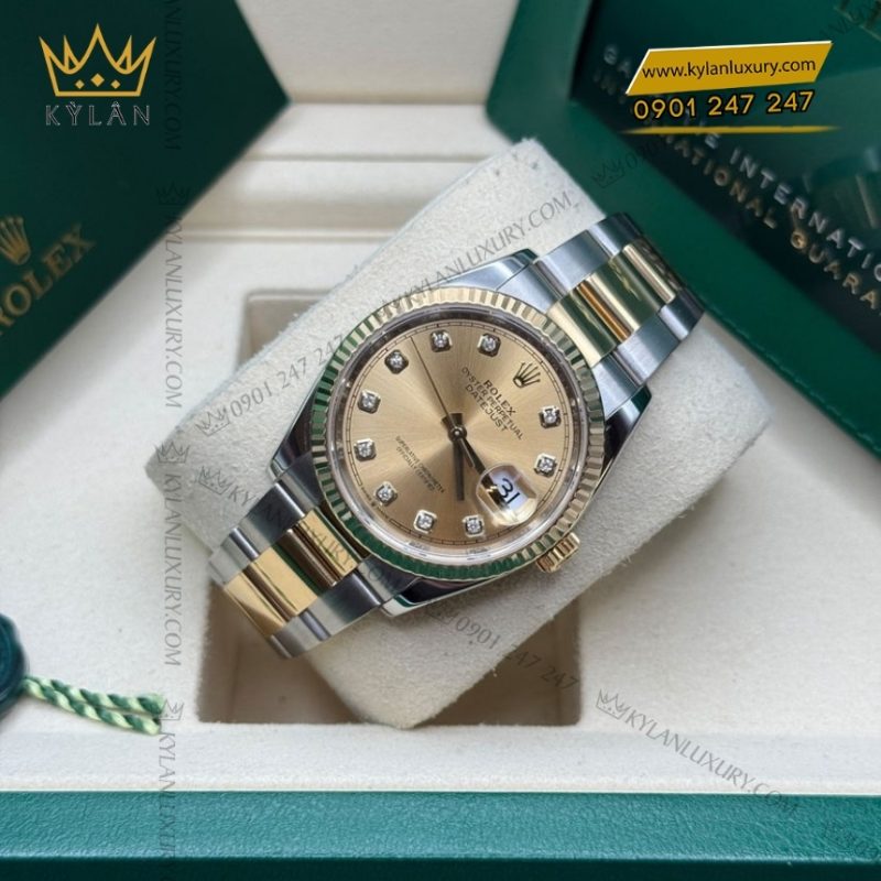 Đồng hồ Rolex Datejust 36 champagne dây oyster 126233-0018
