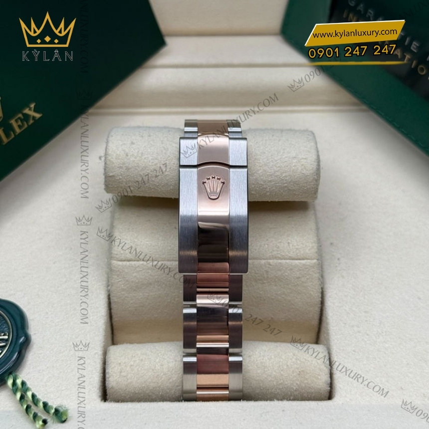 Kỳ Lân Luxury rolex datejust 31 278271 0023 hong day oyster 2 Đồng hồ Rolex Datejust 31 demi mặt hồng dây oyster 278271-0023