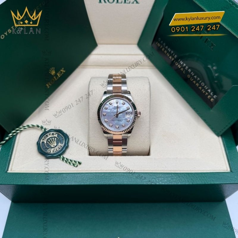 Đồng hồ Rolex Datejust 31 xà cừ dây oyster 278271-0025
