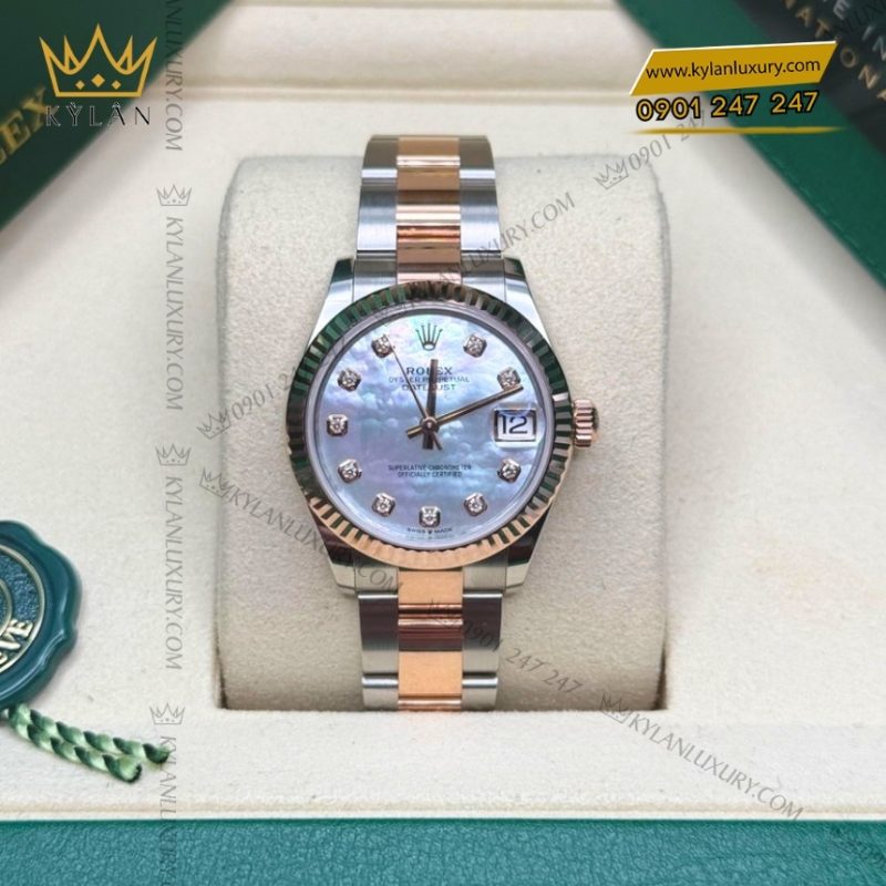 Đồng hồ Rolex Datejust 31 xà cừ dây oyster 278271-0025