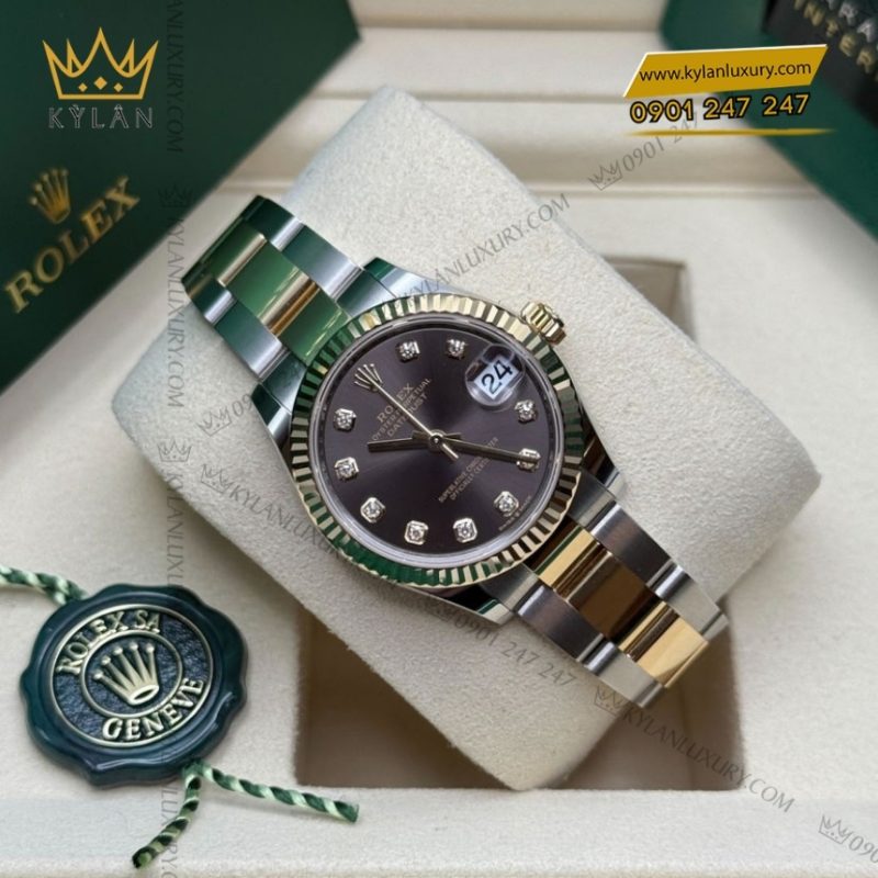 Đồng hồ Rolex Datejust 31 demi mặt xám đậm 278273-0021