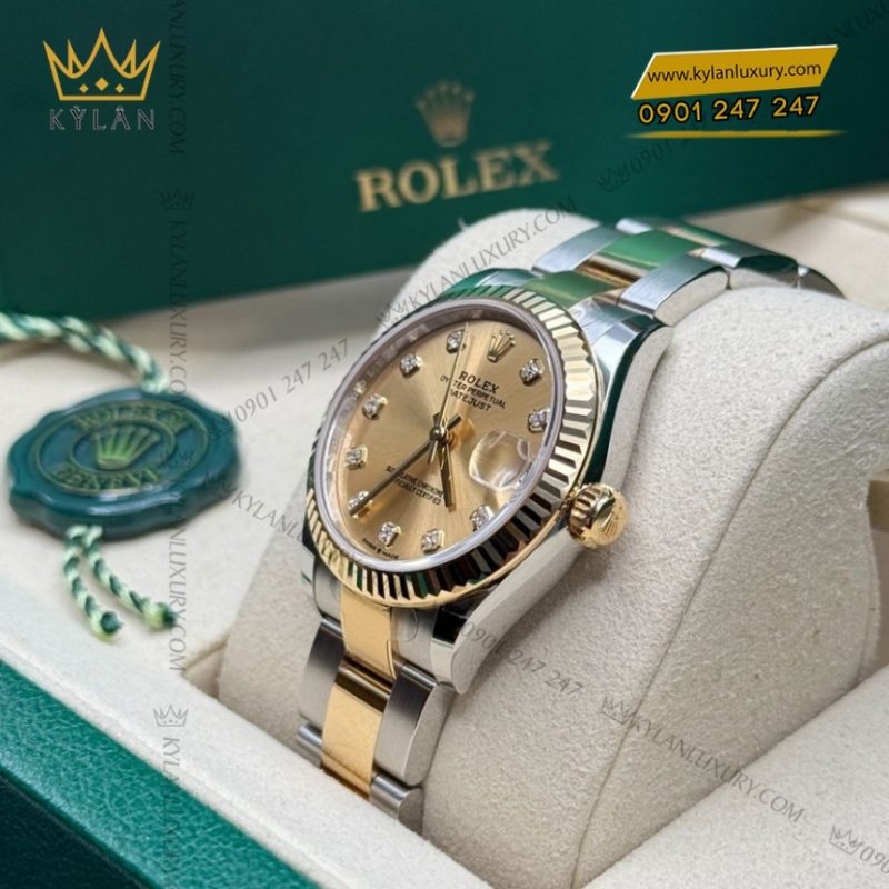 Đồng hồ Rolex Datejust 31 champagne dây oyster 278273-0025
