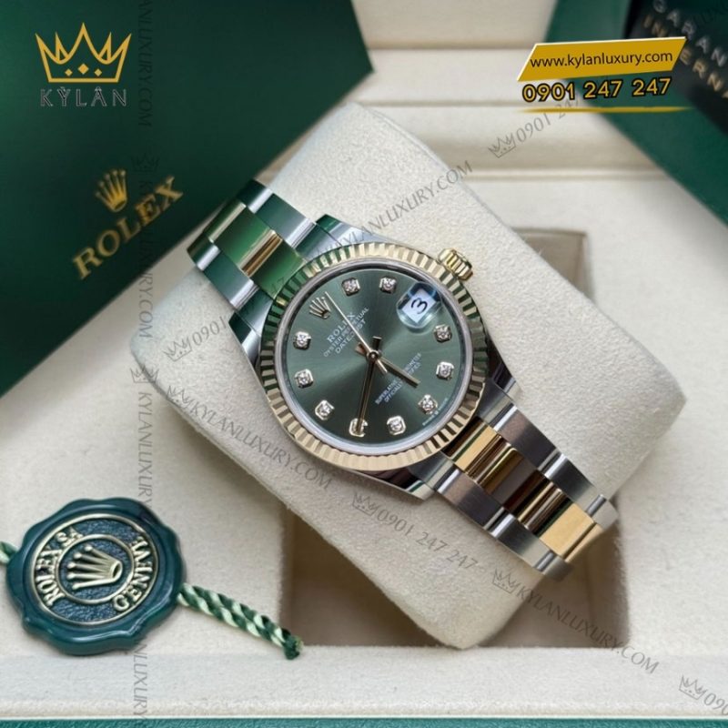 Đồng hồ Rolex Datejust 31 demi olive dây oyster 278273-0029