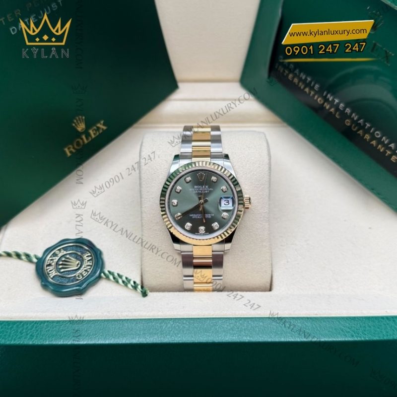 Đồng hồ Rolex Datejust 31 demi olive dây oyster 278273-0029