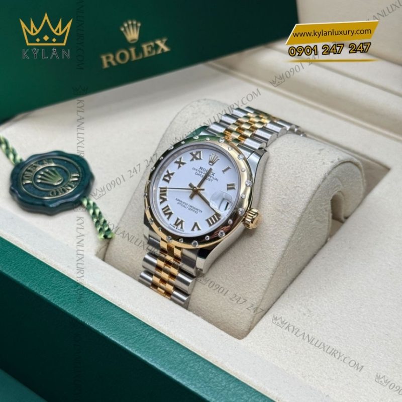 Đồng hồ Rolex Datejust 31 mặt số trắng La Mã 278343RBR-0002