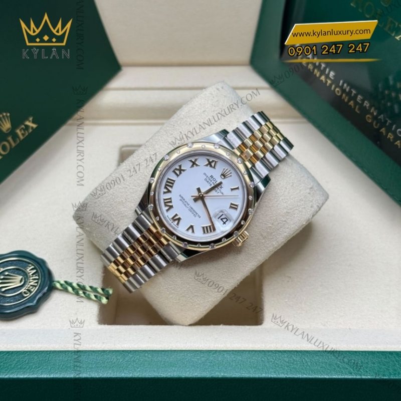 Đồng hồ Rolex Datejust 31 mặt số trắng La Mã 278343RBR-0002