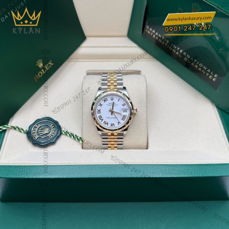 Đồng hồ Rolex Datejust 31 mặt số trắng La Mã 278343RBR-0002