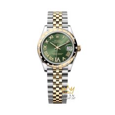 Đồng hồ Rolex Datejust 31 demi olive kim cương 278343RBR-0016