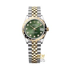 Đồng hồ Rolex Datejust 31 olive vành kim 278343RBR-0030