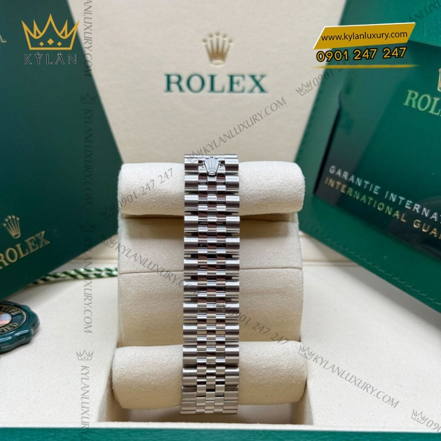Kỳ Lân Luxury rolex datejust 31 278344rbr 0006 xa cu kim cuong 7 Đồng hồ Rolex Datejust 31 mặt số xà cừ 278344RBR-0006