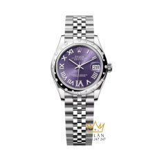 Đồng hồ Rolex Datejust mặt tím kim cương 278344RBR-0028
