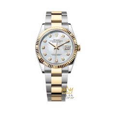 Đồng hồ Rolex Datejust 36 demi xà cừ dây oyster 126233-0024