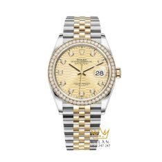 Đồng hồ Rolex Datejust 36 mặt xếp gạch kim cương 126283RBR-0031
