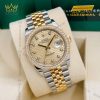 Đồng hồ Rolex Datejust 36 mặt xếp gạch kim cương 126283RBR-0031