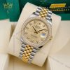 Đồng hồ Rolex Datejust 36 mặt xếp gạch kim cương 126283RBR-0031