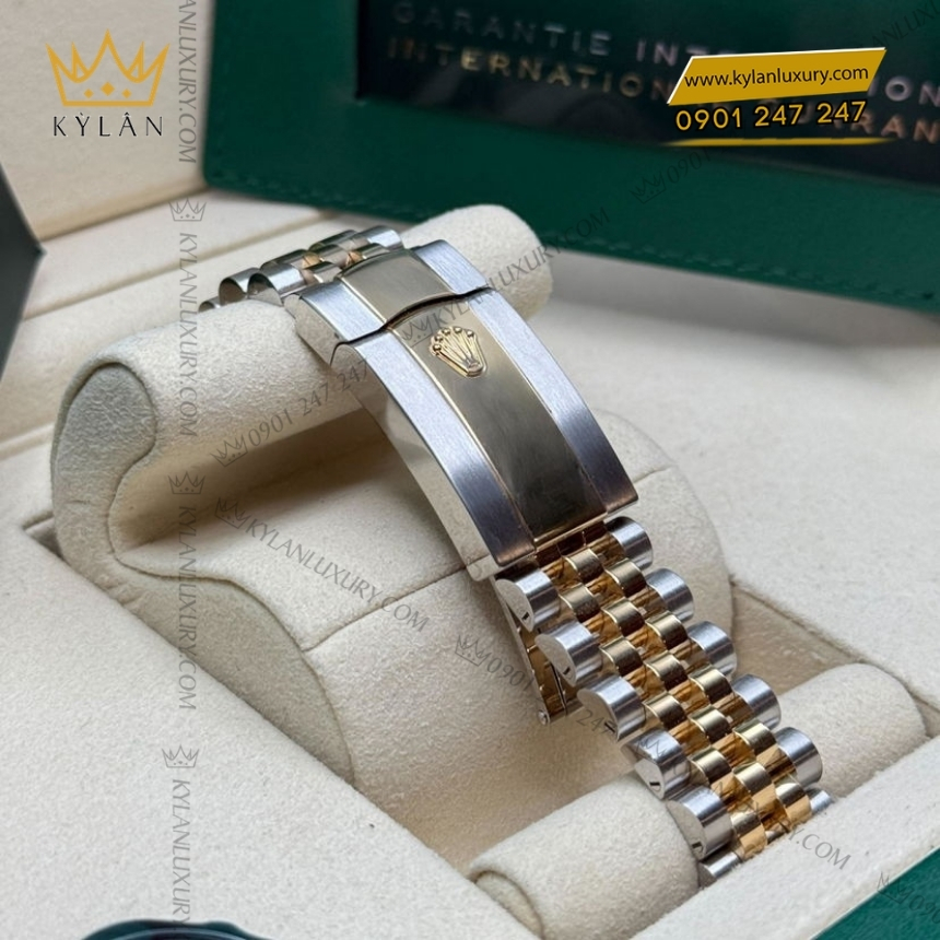 Kỳ Lân Luxury rolex datejust 36 126283rbr xep gach champagne 5 Đồng hồ Rolex Datejust 36 mặt xếp gạch champagne 126283RBR