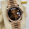 Đồng hồ Rolex Day Date 36 nâu ombré cọc La Mã 128235-0075