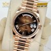 Đồng hồ Rolex Day Date 36 nâu ombré cọc La Mã 128235-0075