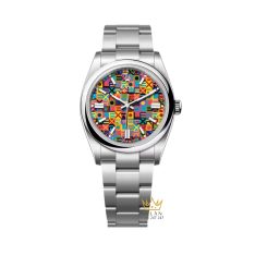 Đồng hồ Rolex Oyster Perpetual 36 mặt số Jubilee đa sắc 126000-0016