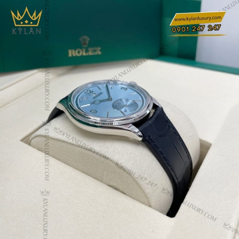 Đồng hồ Rolex Perpetual 1908 mặt số xanh băng 52506-0003