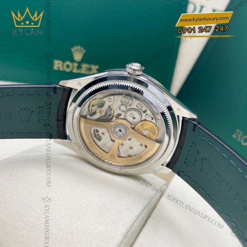 Đồng hồ Rolex Perpetual 1908 mặt số xanh băng 52506-0003